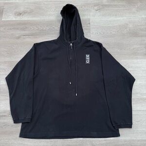 Vintage Marithe Francois Girbaud 1/4 Zip MFG Embroidered Hoodie Men’s Size XL